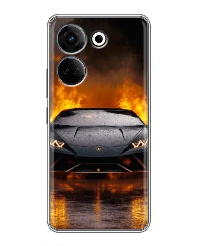 Чехол для TECNO Camon 20 с картинкой «Lamborghini в огне» Чехол для TECNO Camon 20 с картинкой «Lamborghini в огне»