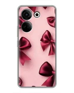Чехол для TECNO Camon 20 с картинкой «Бордовый атлас»
