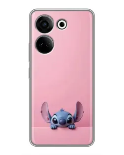Чехол для TECNO Camon 20 с картинкой «Stitch выглядывает»