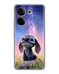 Чехол для TECNO Camon 20 с картинкой «Стич на рассвете»