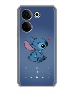 Чехол для TECNO Camon 20 с картинкой «Музыкальный Stitch»