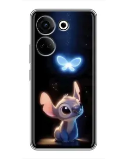 Чехол для TECNO Camon 20 с картинкой «Сияющий Стич»