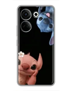 Чехол для TECNO Camon 20 с картинкой «Фиолетовый туман роз»