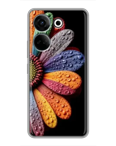 Чехол для TECNO Camon 20 с картинкой «Радужный цветок» Чехол для TECNO Camon 20 с картинкой «Радужный цветок»