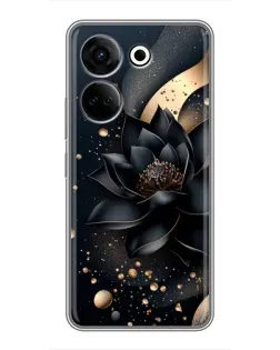 Чехол для TECNO Camon 20 с картинкой «Черный лотос»