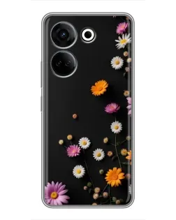 Чехол для TECNO Camon 20 с картинкой «Цветочная композиция»