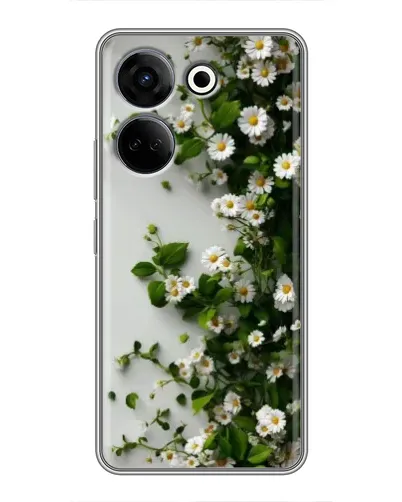 Чехол для TECNO Camon 20 с картинкой «Ветка мелких белых цветов» Чехол для TECNO Camon 20 с картинкой «Ветка мелких белых цветов»