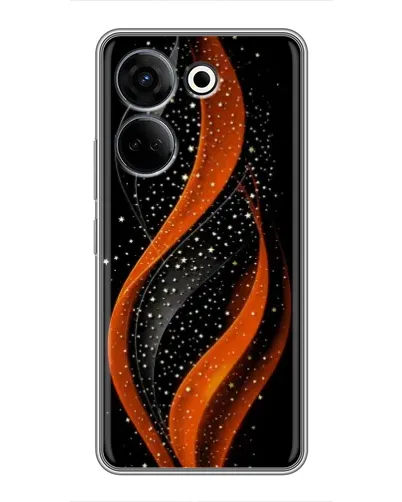 Чехол для TECNO Camon 20 с картинкой «Огненная звездная волна»