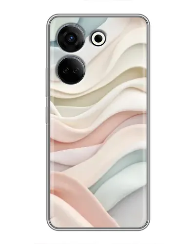 Чехол для TECNO Camon 20 с картинкой «Пастельные нежные волны»