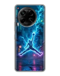 Чехол для TECNO Camon 30 (CL6) с картинкой «Jordan Gold Jumpman» Чехол для TECNO Camon 30 (CL6) с картинкой «Jordan Gold Jumpman»