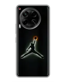 Чехол для TECNO Camon 30 (CL6) с картинкой «Jordan Gradient Logo» Чехол для TECNO Camon 30 (CL6) с картинкой «Jordan Gradient Logo»
