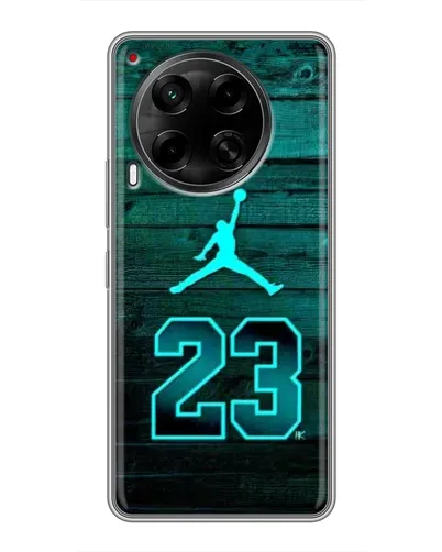 Чехол для TECNO Camon 30 (CL6) с картинкой «Jordan Cyan 23»