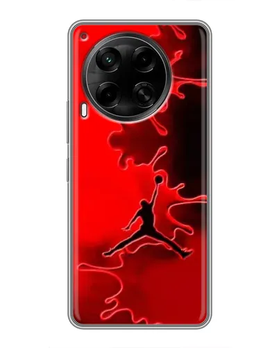 Чехол для TECNO Camon 30 (CL6) с картинкой «Jordan Red Smoke»