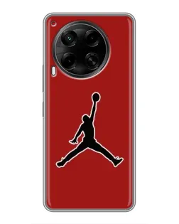 Чехол для TECNO Camon 30 (CL6) с картинкой «Jordan Red Back»
