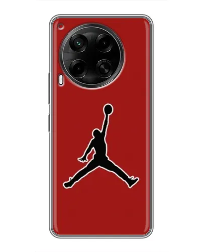 Чехол для TECNO Camon 30 (CL6) с картинкой «Jordan Red Back»