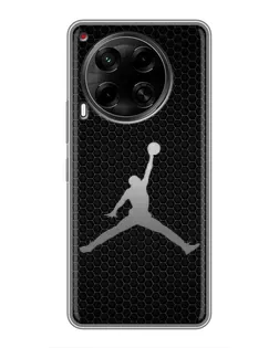 Чехол для TECNO Camon 30 (CL6) с картинкой «Jordan Dark Carbon»