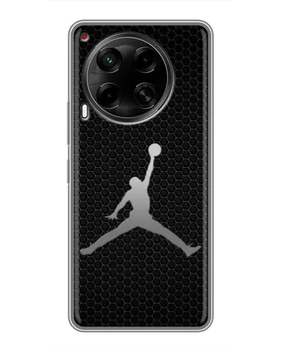 Чехол для TECNO Camon 30 (CL6) с картинкой «Jordan Dark Carbon»