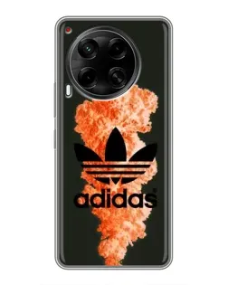 Чохол для TECNO Camon 30 (CL6) з картинкою «Помаранчевий дим Adidas» Чохол для TECNO Camon 30 (CL6) з картинкою «Помаранчевий дим Adidas»