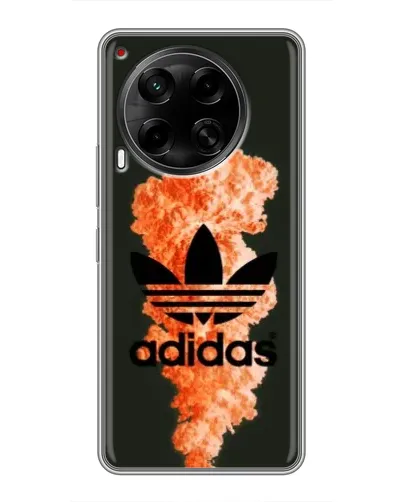 Чехол для TECNO Camon 30 (CL6) с картинкой «Оранжевый дым Adidas» Чехол для TECNO Camon 30 (CL6) с картинкой «Оранжевый дым Adidas»