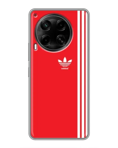 Чехол для TECNO Camon 30 (CL6) с картинкой «Красный минимализм Adidas» Чехол для TECNO Camon 30 (CL6) с картинкой «Красный минимализм Adidas»