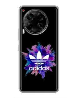 Чехол для TECNO Camon 30 (CL6) с картинкой «Взрыв красок Adidas»