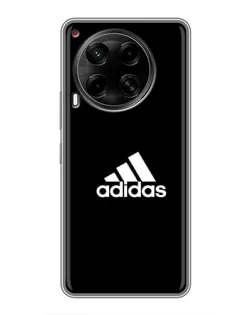 Чехол для TECNO Camon 30 (CL6) с картинкой «Черная классика Adidas»
