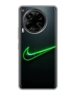 Чехол для TECNO Camon 30 (CL6) с картинкой «Неоновый контур Nike» Чехол для TECNO Camon 30 (CL6) с картинкой «Неоновый контур Nike»