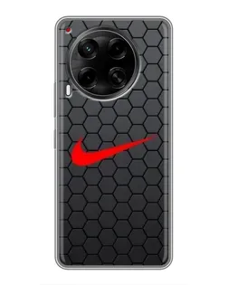 Чехол для TECNO Camon 30 (CL6) с картинкой «Nike — карбоновая сетка» Чехол для TECNO Camon 30 (CL6) с картинкой «Nike — карбоновая сетка»