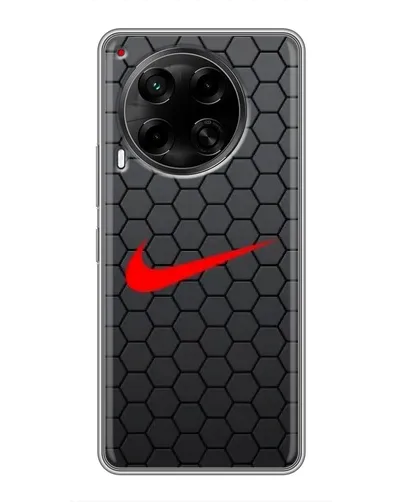 Чохол для TECNO Camon 30 (CL6) з картинкою «Nike — карбонова сітка» Чохол для TECNO Camon 30 (CL6) з картинкою «Nike — карбонова сітка»