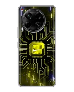 Чохол для TECNO Camon 30 (CL6) з картинкою «Nike — золота іскра»