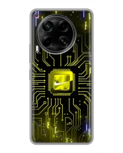 Чохол для TECNO Camon 30 (CL6) з картинкою «Nike — золота іскра» Чохол для TECNO Camon 30 (CL6) з картинкою «Nike — золота іскра»