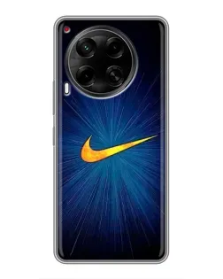 Чехол для TECNO Camon 30 (CL6) с картинкой «Синий пульс Nike» Чехол для TECNO Camon 30 (CL6) с картинкой «Синий пульс Nike»