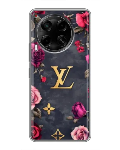 Чехол для TECNO Camon 30 (CL6) с картинкой «Цветочный Louis Vuitton» Чехол для TECNO Camon 30 (CL6) с картинкой «Цветочный Louis Vuitton»