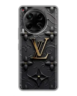 Чехол для TECNO Camon 30 (CL6) с картинкой «Кожаная текстура LV»