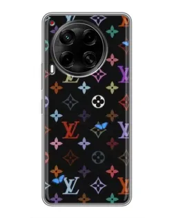 Чехол для TECNO Camon 30 (CL6) с картинкой «Цветная монограмма LV»