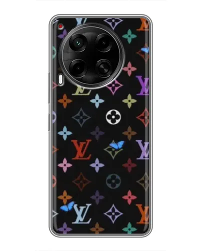 Чехол для TECNO Camon 30 (CL6) с картинкой «Цветная монограмма LV» Чехол для TECNO Camon 30 (CL6) с картинкой «Цветная монограмма LV»