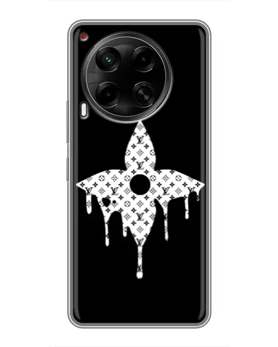 Чехол для TECNO Camon 30 (CL6) с картинкой «Цветочная монограмма» Чехол для TECNO Camon 30 (CL6) с картинкой «Цветочная монограмма»