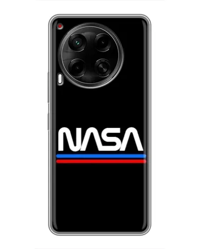 Чохол для TECNO Camon 30 (CL6) з картинкою «NASA — класика Red Blue» Чохол для TECNO Camon 30 (CL6) з картинкою «NASA — класика Red Blue»