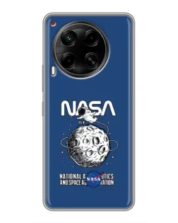 Чохол для TECNO Camon 30 (CL6) з картинкою «NASA — місячна місія»