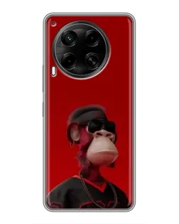 Чехол для TECNO Camon 30 (CL6) с картинкой «Bored Ape в красном» Чехол для TECNO Camon 30 (CL6) с картинкой «Bored Ape в красном»