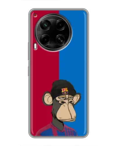 Чехол для TECNO Camon 30 (CL6) с картинкой «Bored Ape — фанат Барсы»
