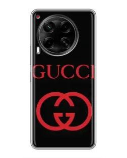 Чохол для TECNO Camon 30 (CL6) з картинкою «Gucci — червоний логотип»
