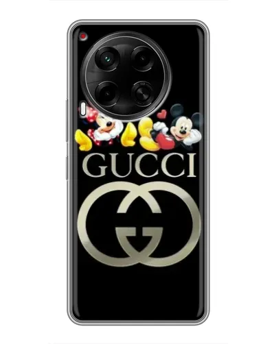 Чехол для TECNO Camon 30 (CL6) с картинкой «Gucci — герои Disney»