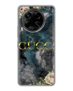 Чохол для TECNO Camon 30 (CL6) з картинкою «Абстрактні квіти Gucci»