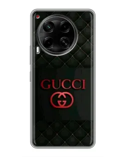 Чохол для TECNO Camon 30 (CL6) з картинкою «Gucci — стьобаний чорний»
