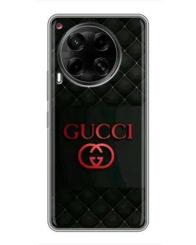 Чехол для TECNO Camon 30 (CL6) с картинкой «Gucci — стеганый черный»