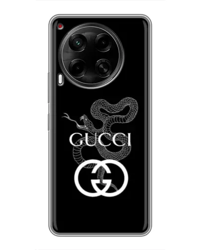 Чехол для TECNO Camon 30 (CL6) с картинкой «Gucci — серебряная змея»