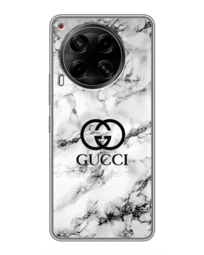 Чехол для TECNO Camon 30 (CL6) с картинкой «Gucci — мраморный шик»