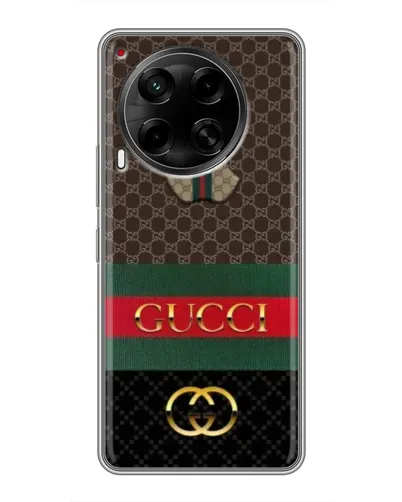 Чехол для TECNO Camon 30 (CL6) с картинкой «Gucci — брендированный десерт»