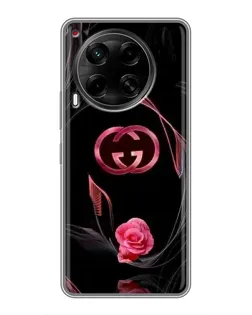 Чохол для TECNO Camon 30 (CL6) з картинкою «Gucci — неонова троянда»